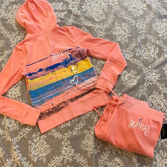 Y2K Juicy Couture Barbie bubblegum Pink velour tracksuit Set NEW - Picture 5 of 12